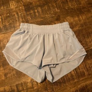 size 2 blue lululemon hotty hot shorts!